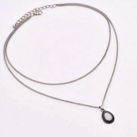 NEW Retro Dip Pendant Boho Bohemian Necklace - Picture 3 of 3